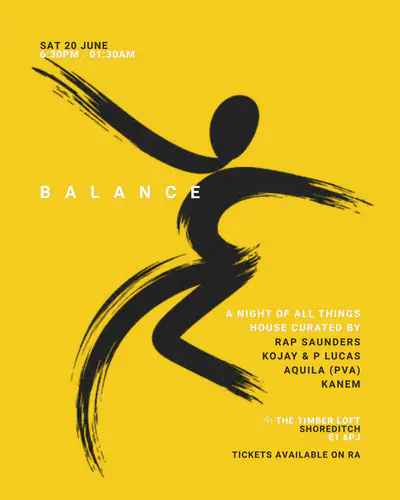 BALANCE - EDM event at The Timber Loft in London