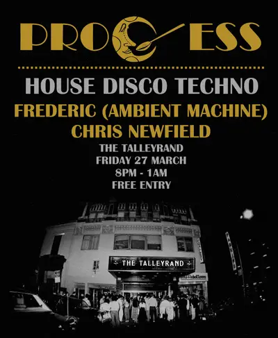 Process - Frederic and Chris Newfield - EDM event at The Talleyrand in Manchester