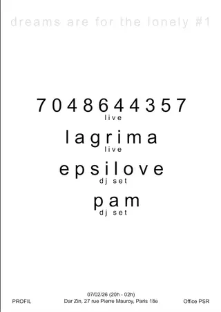 dreams are for the lonely #1 – Barcelona – Feb 7, 2026 - EDM news article