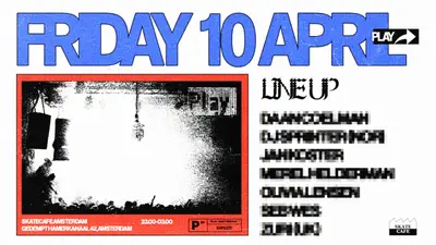 PLAY. PLAY. - EDM event at Skatecafe in Amsterdam