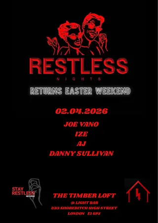Stay Restless Records presents Restless Nights 009 at The Timber Loft