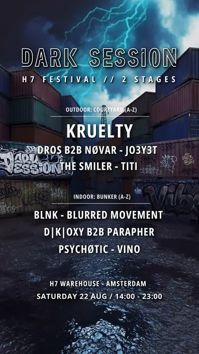 22-08-2026 Day Rave // 2 Stages - EDM event at H7 Warehouse in Amsterdam