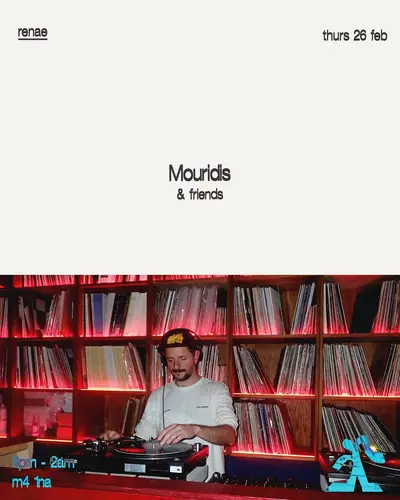 renae: Mouridis & Friends - EDM event at renae in Manchester