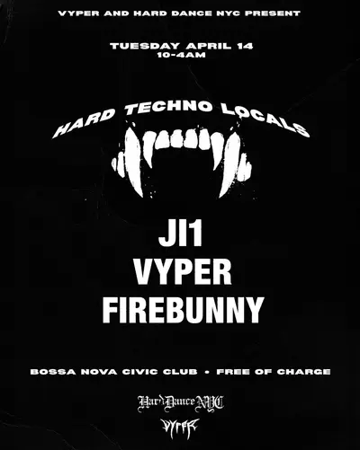 HARD TECHNO NIGHT HARD TECHNO NIGHT - EDM event at Bossa Nova Civic Club in New York