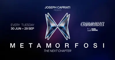 Joseph Capriati presents Metamorfosi Closing Party Joseph Capriati presents Metamorfosi Closing Party - EDM event at Amnesia Ibiza in Ibiza