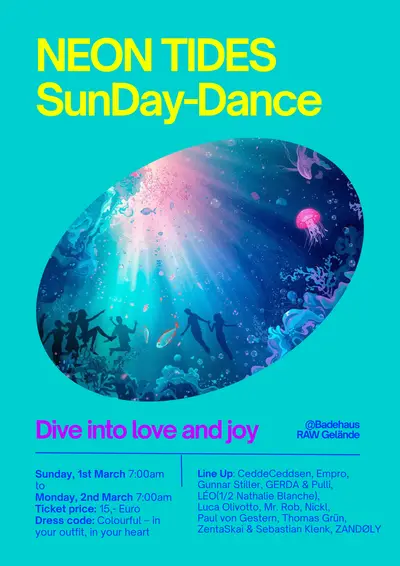 NEON TIDES - EDM event at Badehaus Berlin in Berlin