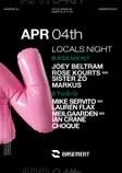 LOCALS NIGHT: Joey Beltram/ Rose Kourts/ SisterZo/ Markus/ Servito/ L.Flax/ Meilgaarden & more New York 2026 - Events EDM news from EDMDanceDirectory.com LOCALS NIGHT: Joey Beltram/ Rose Kourts/ SisterZo/ Markus/ Servito/ L.Flax/ Meilgaarden & more New York 2026 - Events EDM news from EDMDanceDirectory.com