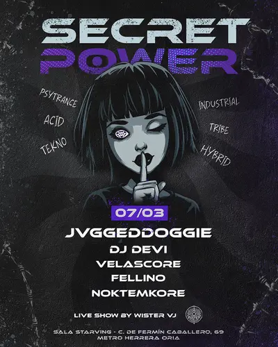 Secret Power - EDM event at Sala Starving in Miami