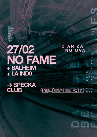 NO FAME + Balheim + La Ind0 · DANZA NUOVA - EDM event at Specka in Miami