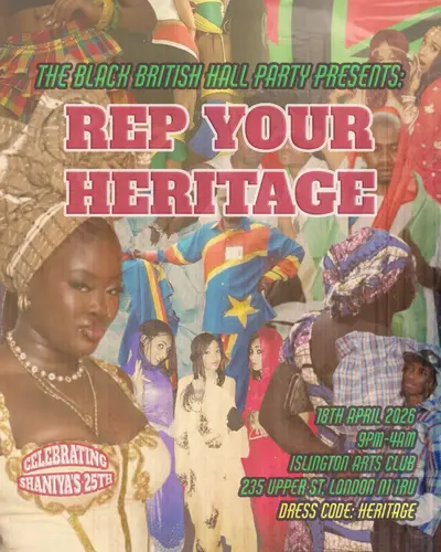 BBHP PRESENTS: REP YOUR HERITAGE - EDM event at Islington Arts Club in London