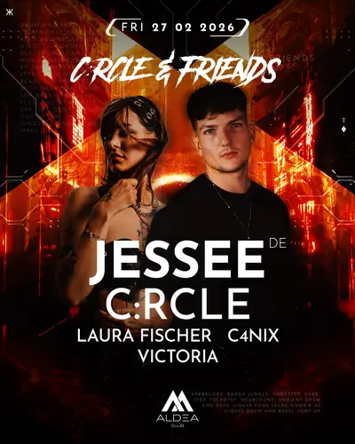 C:rcle & Friends w. Jessee, C:rcle, Laura Fischer, C4nix & Victoria - EDM event at Aldea Club in Las Vegas