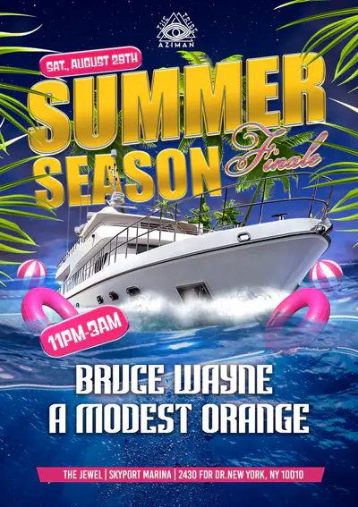 Last Cruise (Summer Boat Season Finale) - House Music Party - EDM event at Jewel Yacht in New York