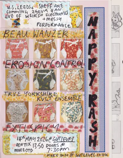 NAPPY RASH vol. 2 - EDM event at Gut Level in Sheffield