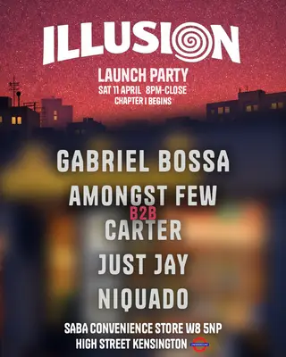ILLUSION: Launch Party at Saba Convenience Store