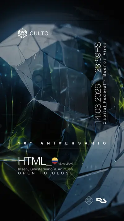 Culto pres. html_ (Live Hardware JAM) All Night Long at Secret Club - EDM event at TBA - MICROCENTRO. in Buenos Aires