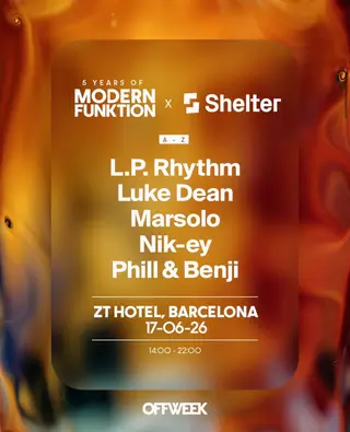 Modern Funktion x Shelter (SOLD OUT) at ZT Hotel Villa Olimpica