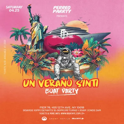 Un Verano Sin Ti: Bunny Tribute Latin Reggaeton Boat Party Cruise NYC Un Verano Sin Ti: Bunny Tribute Latin Reggaeton Boat Party Cruise NYC - EDM event at Pier 78 at Hudson River Park in New York