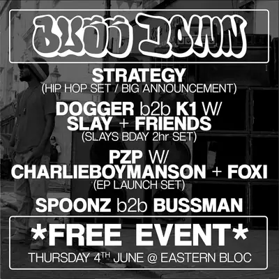 Bussdown - EDM event at Eastern Bloc Records in Manchester