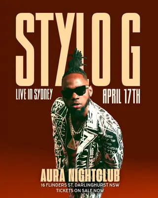 Stylo G LIVE in Sydney at Aura Nightclub Stylo G LIVE in Sydney at Aura Nightclub