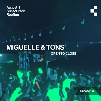 Teksupport: Miguelle & TONS (open to close) - EDM event at Sunset Park Rooftop in New York City