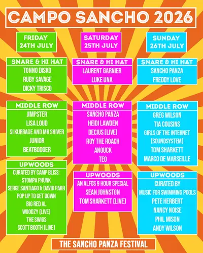 Campo Sancho 2026 - EDM event at TBA - address sent to all ticket holders  in London