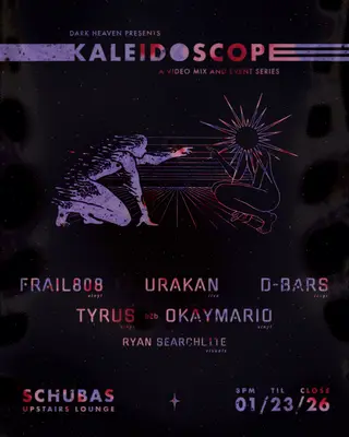 Dark Heaven: KALEIDOSCOPE feat. Urakan (live), frail808, D-Bars, Tyrus b2b OkayMario at Schubas