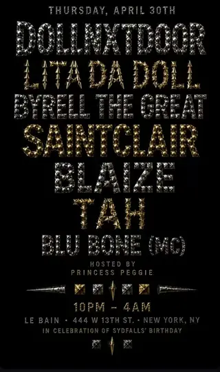 Sydfalls & Friends at Le Bain