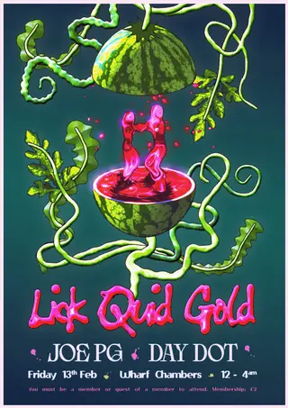 Lick Quid Gold with Joe PG at Wharf Chambers Lick Quid Gold with Joe PG at Wharf Chambers