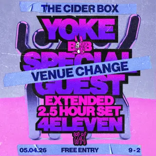 Drawn Out: Yoke B2B Special Guest + 4Eleven at The Cider Box Drawn Out: Yoke B2B Special Guest + 4Eleven at The Cider Box