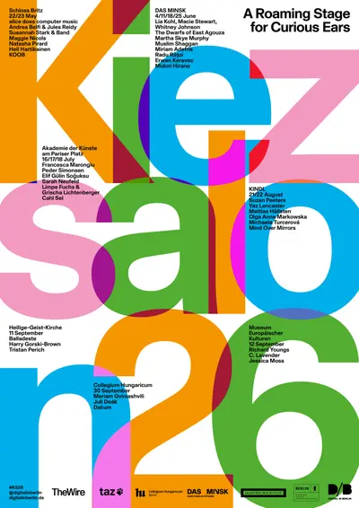 Kiezsalon with Sarah Neufeld and Elif Gülin Soğuksu - EDM event at Akademie der Künste in Berlin