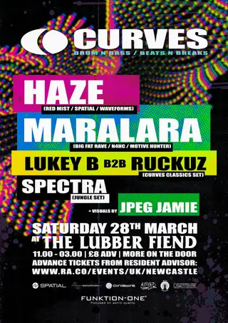 Curves presents: Haze, Maralara + Curves Residents at The Lubber Fiend