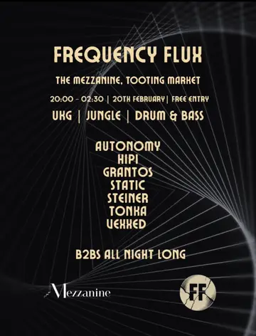 Frequency Flux Vol.3 at Mezzanine - Tooting Frequency Flux Vol.3 at Mezzanine - Tooting