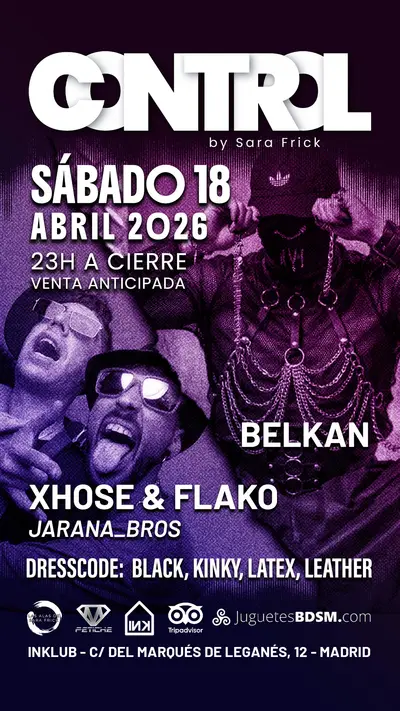 Control by Sara Frick - EDM event at Inklub Madrid in Madrid