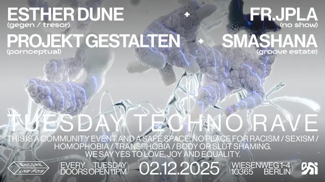 ✦encore.une.fois✦ / TUESDAY TECHNO RAVE