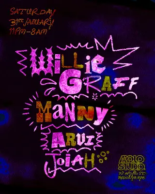 Apollo Studio, New York: Willie Graff & Friends Set for Jan 2026 - EDM news article