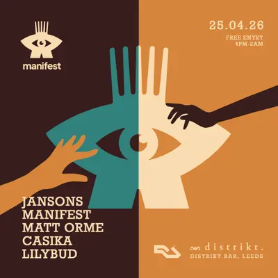 Manifest UK presents JANSONS - EDM event at Distrikt in Leeds