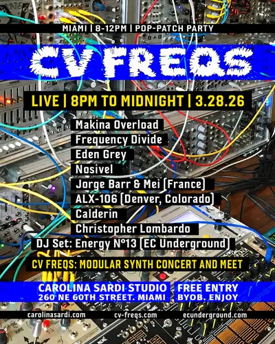 CV FREQS Pop Patch Party - EDM event at TBA -  Carolina Sardi Studio, 260 Northeast 60th Street, Miami, FL 33137, USA in Miami