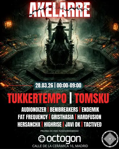 AKELARRE at Octogon 360 - EDM event at Laboratorio Octogon in Madrid