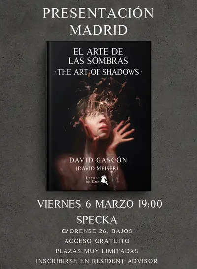 David Meiser PRESENTACIÓN DEL LIBRO 'EL ARTE DE LAS SOMBRAS' - - EDM event at Specka in Miami