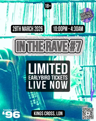 IN THE RAVE #7 London 2026 | Tickets, Lineup & Event Details - EDM news article IN THE RAVE #7 London 2026 | Tickets, Lineup & Event Details - EDM news article