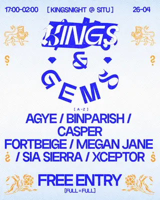 KINGS & GEMS: Kingsnight at TBA - SITU, STRIJP-S, EINDHOVEN KINGS & GEMS: Kingsnight at TBA - SITU, STRIJP-S, EINDHOVEN