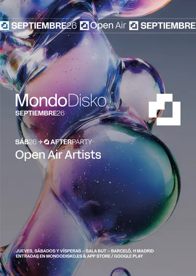 AFTERPARTY: OPEN AIR ARTISTS AFTERPARTY: OPEN AIR ARTISTS - EDM event at But in Madrid