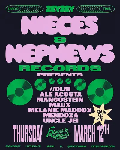 Nieces & Nephews Records presents - EDM event at ZeyZey in Detroit