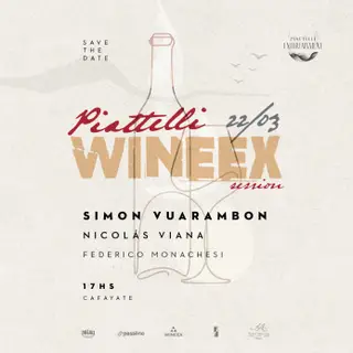 Simon Vuarambon & MORE ARTISTS [SUNSET PIATTELLI SESSION] - by WINEEX, CAFAYATE at TBA - Piattelli Vineyards, Cafayate, Salta