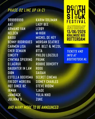 Boothstock Festival 2026 at Kralingse Bos