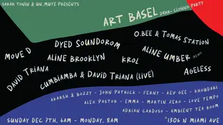 ART BASEL WEEKEND PASS BY UN_MUTE & SARAH TONIN at 94th Aero Squadron