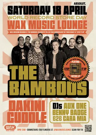 THE BAMBOOS 'STEP IT UP' 20TH ANNIVERSARY SHOW at Wax Music Lounge