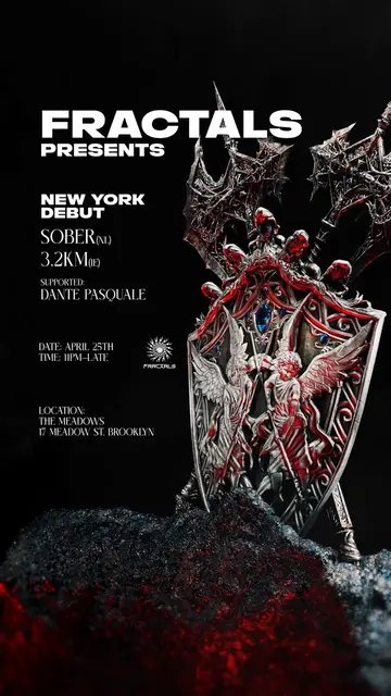 Fractals PRESENTS: SOBER + 3.2KM at The Meadows Fractals PRESENTS: SOBER + 3.2KM at The Meadows