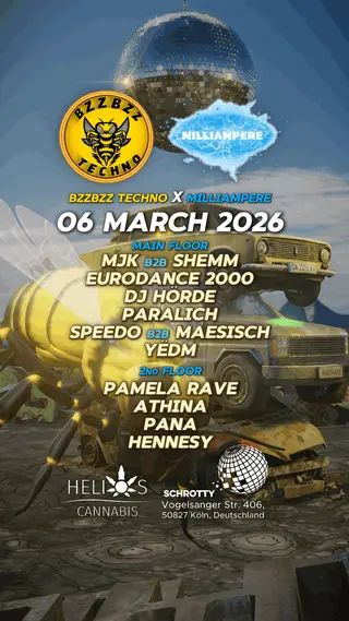 BZZBZZ TECHNO X MILLIAMPERE at Schrotty BZZBZZ TECHNO X MILLIAMPERE at Schrotty