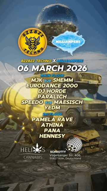 BZZBZZ TECHNO X MILLIAMPERE at Schrotty BZZBZZ TECHNO X MILLIAMPERE at Schrotty